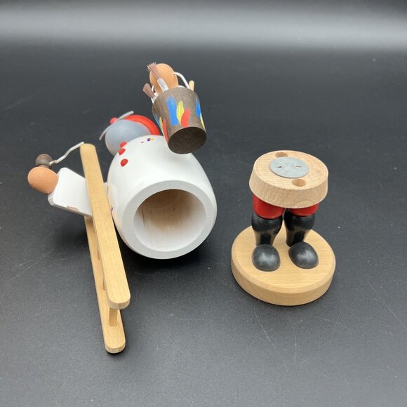 Erzgebirge Smoker Painter Maler Ladder 7" Karl Werner Germany Vintage Handmade - Picture 5 of 13